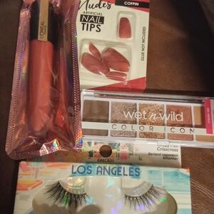 L'Oreal Make up bundle , Press-On Nails Set